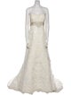 Casablanca Bridal Lace Pattern Long Dress