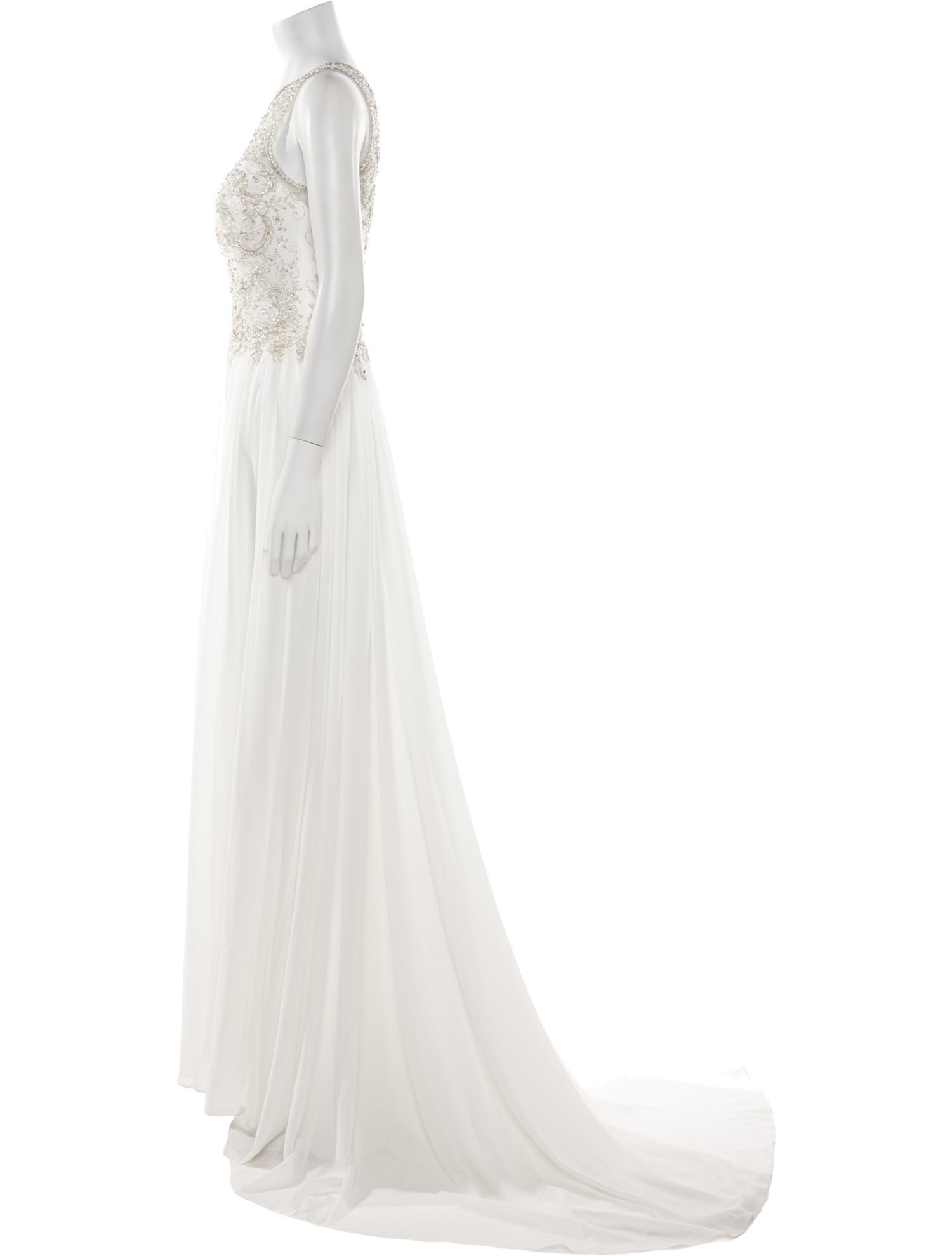 Casablanca Bridal Patterned Long Dress