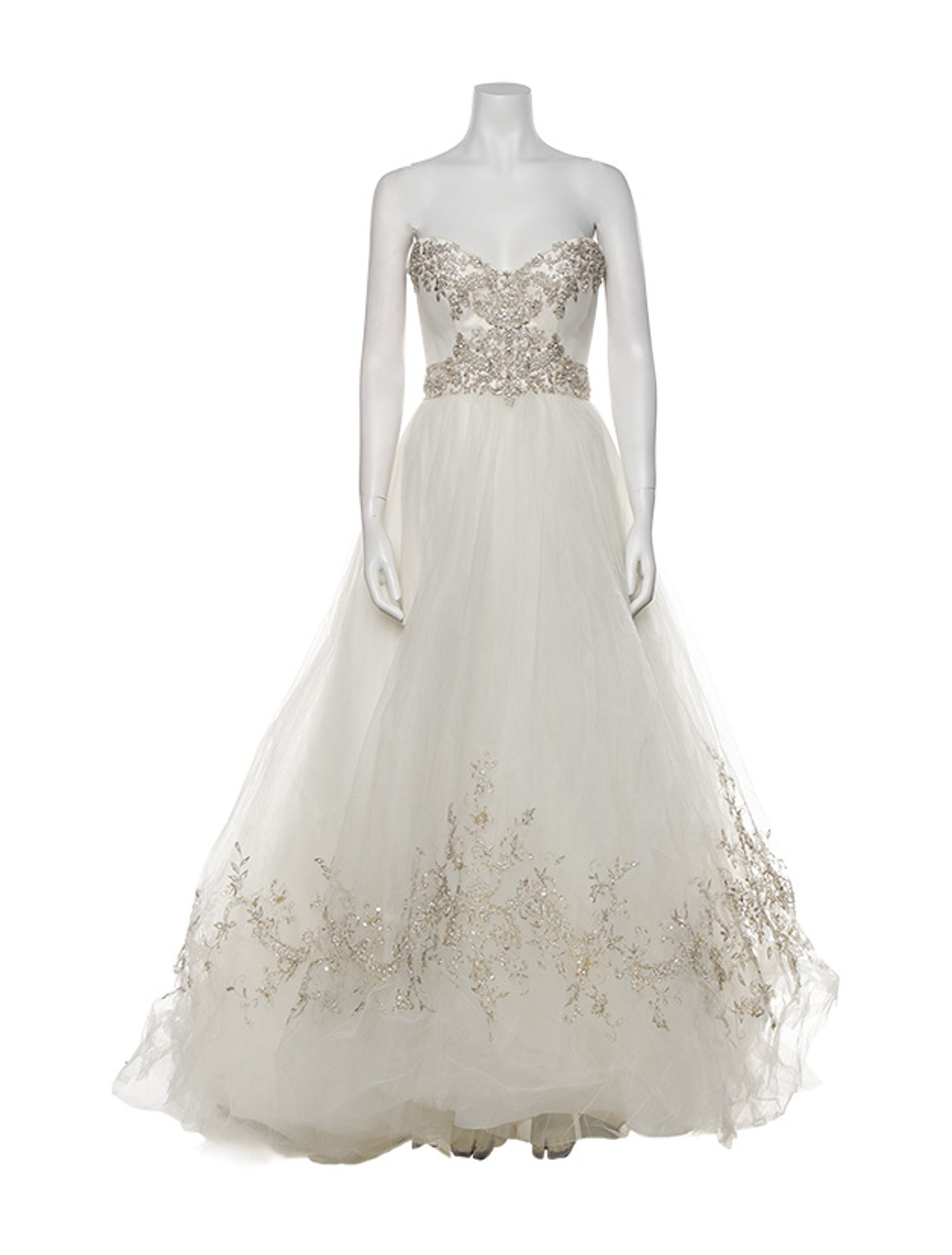 Casablanca Bridal Strapless Long Dress - White Dresses, Clothing -  WCASV20106 | The RealReal