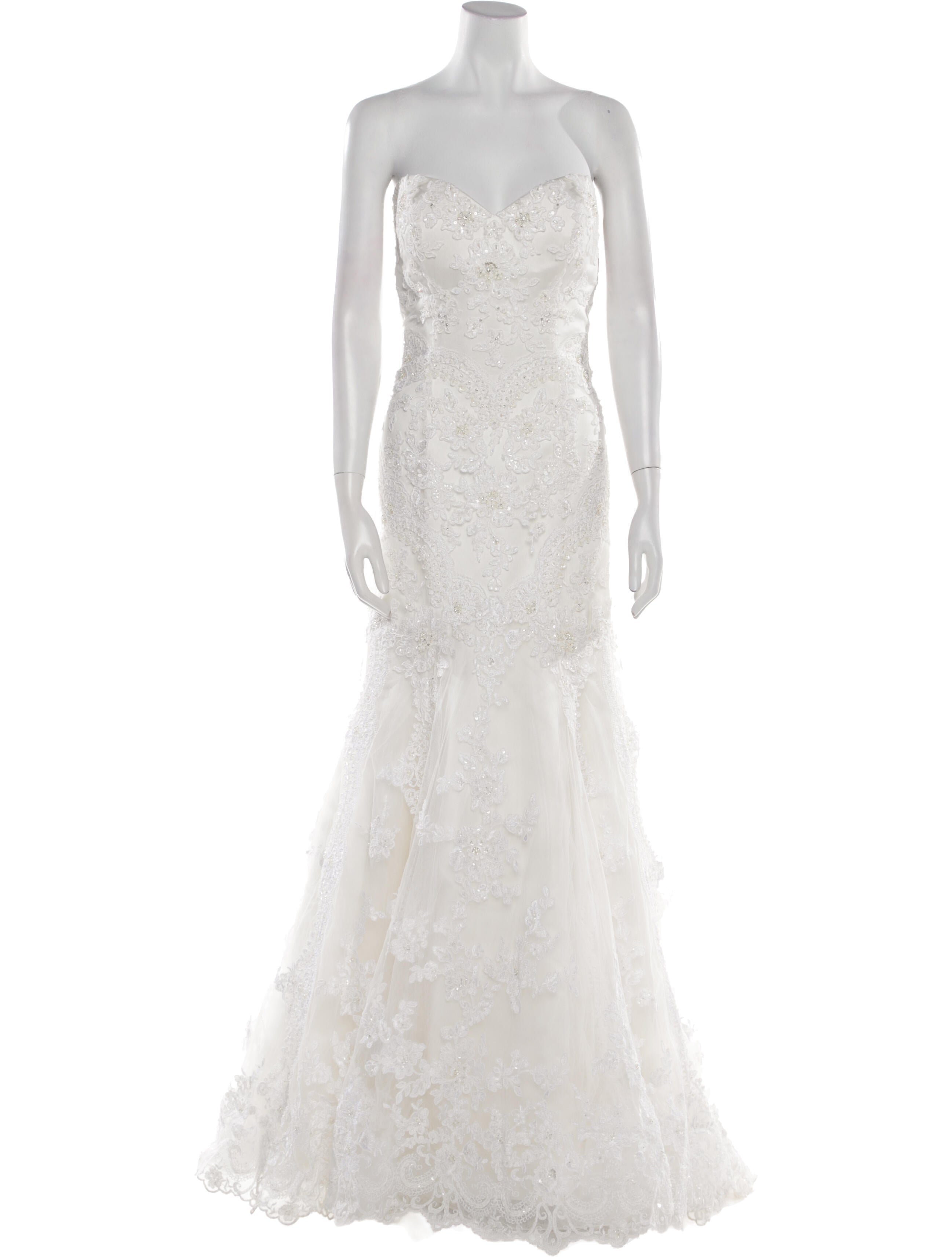 Casablanca Bridal Strapless Long Dress