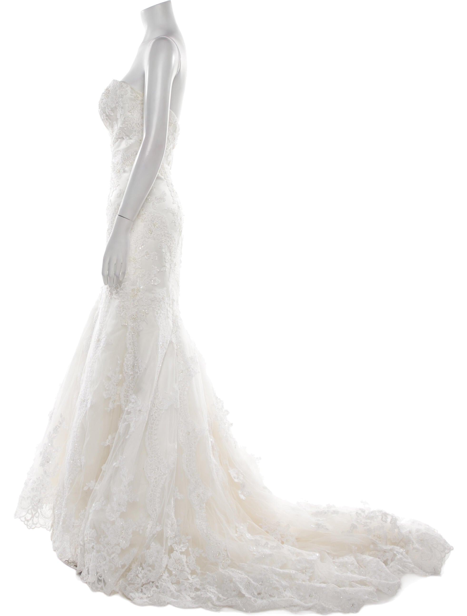 Casablanca Bridal Strapless Long Dress