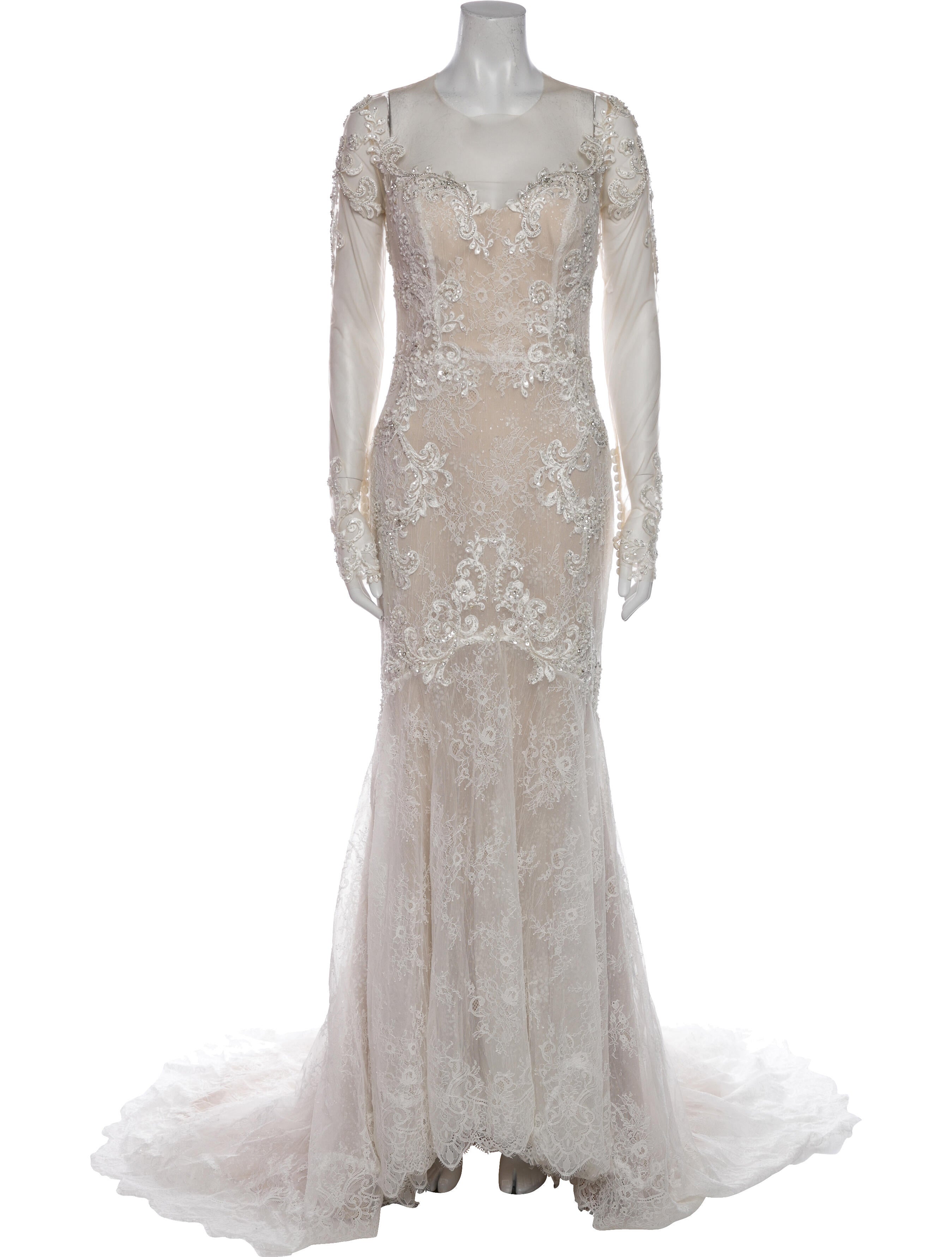 Casablanca Bridal V-Neck Long Dress