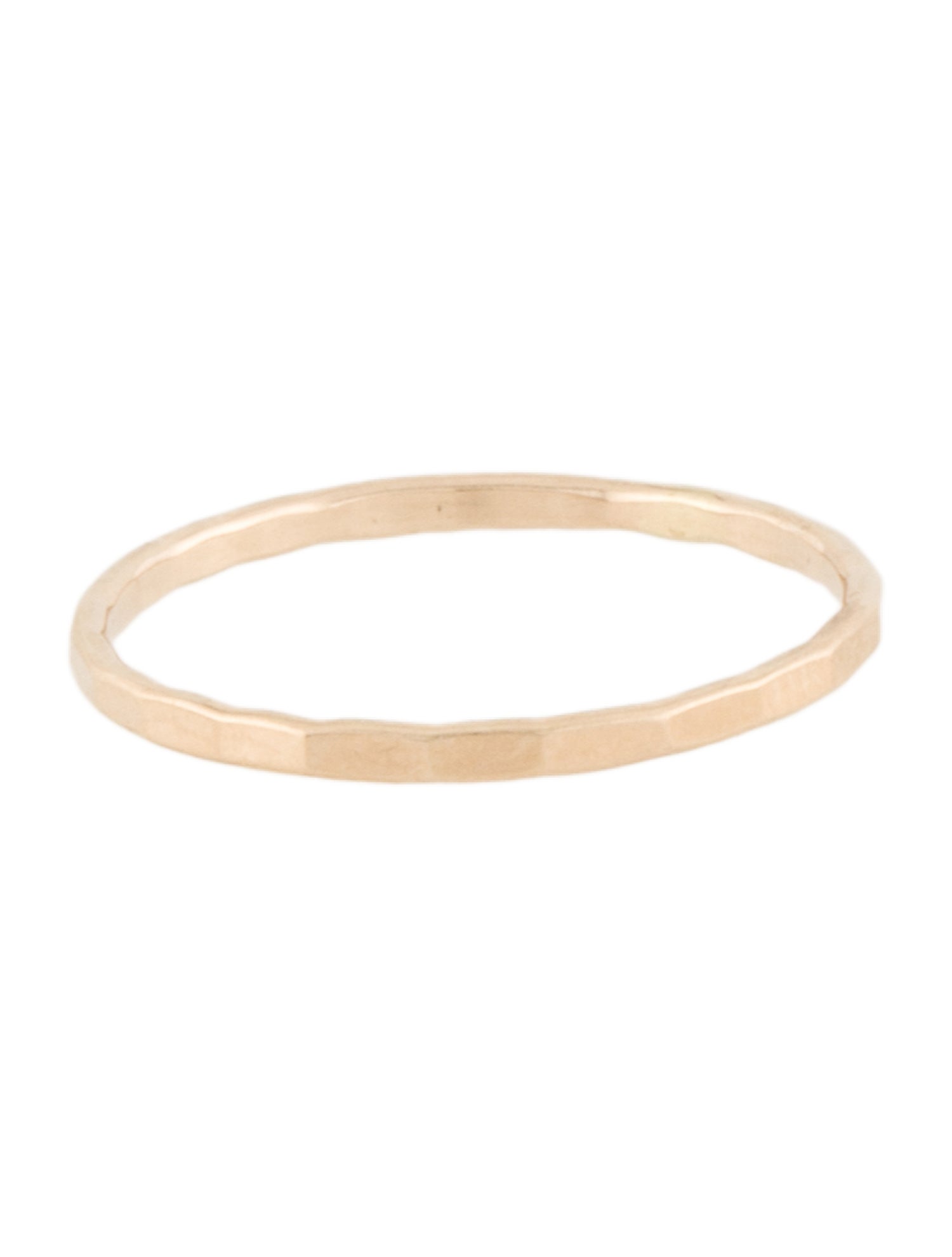 Catbird 14K Classic Hammered Gold Ring - Band, Rings - WCATB21840 | The ...