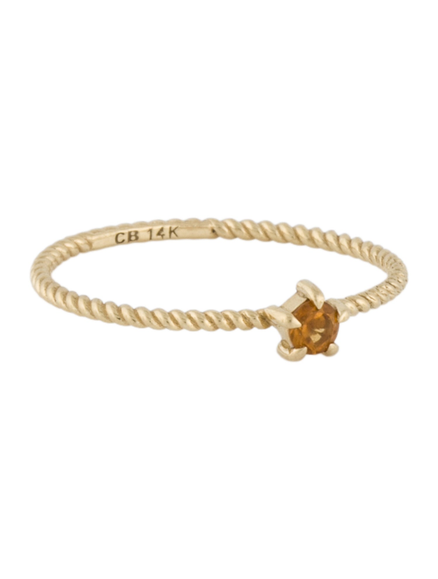 Catbird 14K Citrine Little Star Birthstone Ring