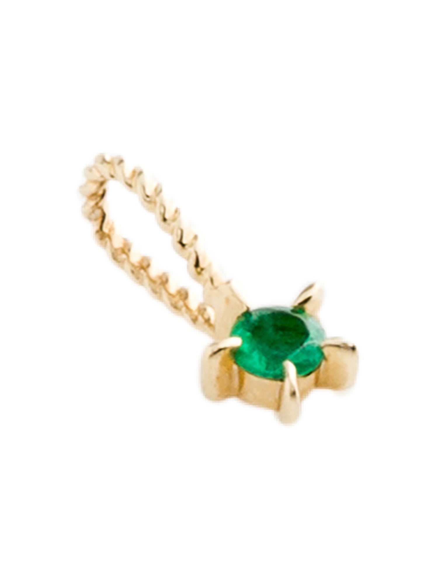 Catbird 14K Emerald Little Star Birthstone Charm