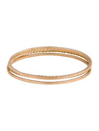 Catbird 14K Threadbare Stacking Ring Set