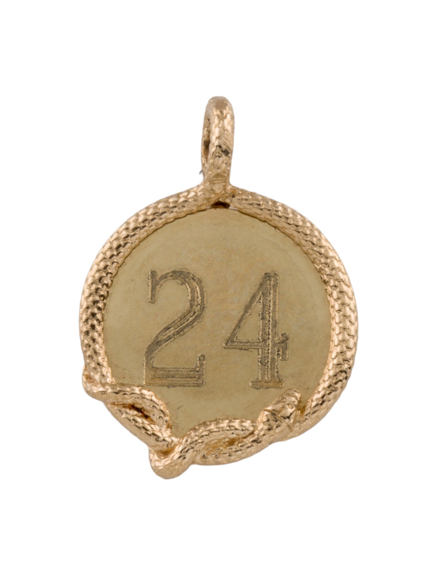 Catbird 14K Number "24" Sylvie Snake Medallion Pendant