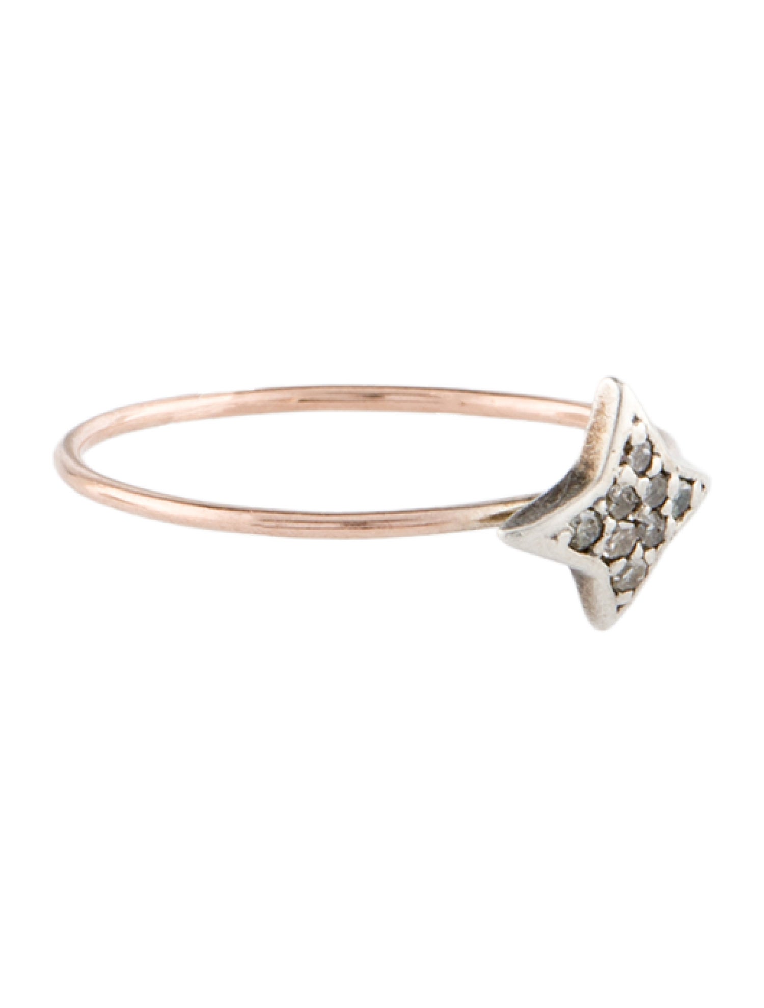 Catbird Diamond Dark & Stormy Star Ring