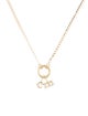 Catbird 14K Diamond Memento 'C' & 'M' Charm Necklace