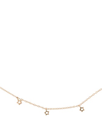 Catbird 14K Aquamarine Station Necklace