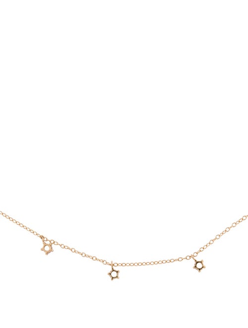 Catbird 14K Aquamarine Station Necklace