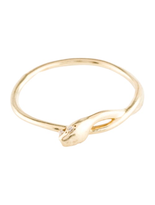 Catbird 14K Diamond Sylvie Snake Ring