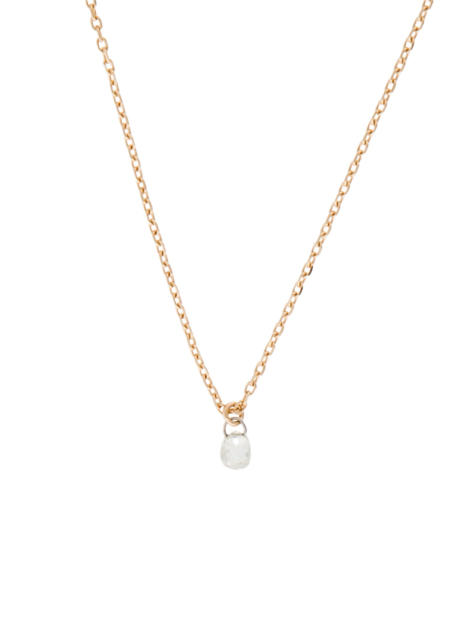 Catbird 14K Diamond Petal Pendant Necklace