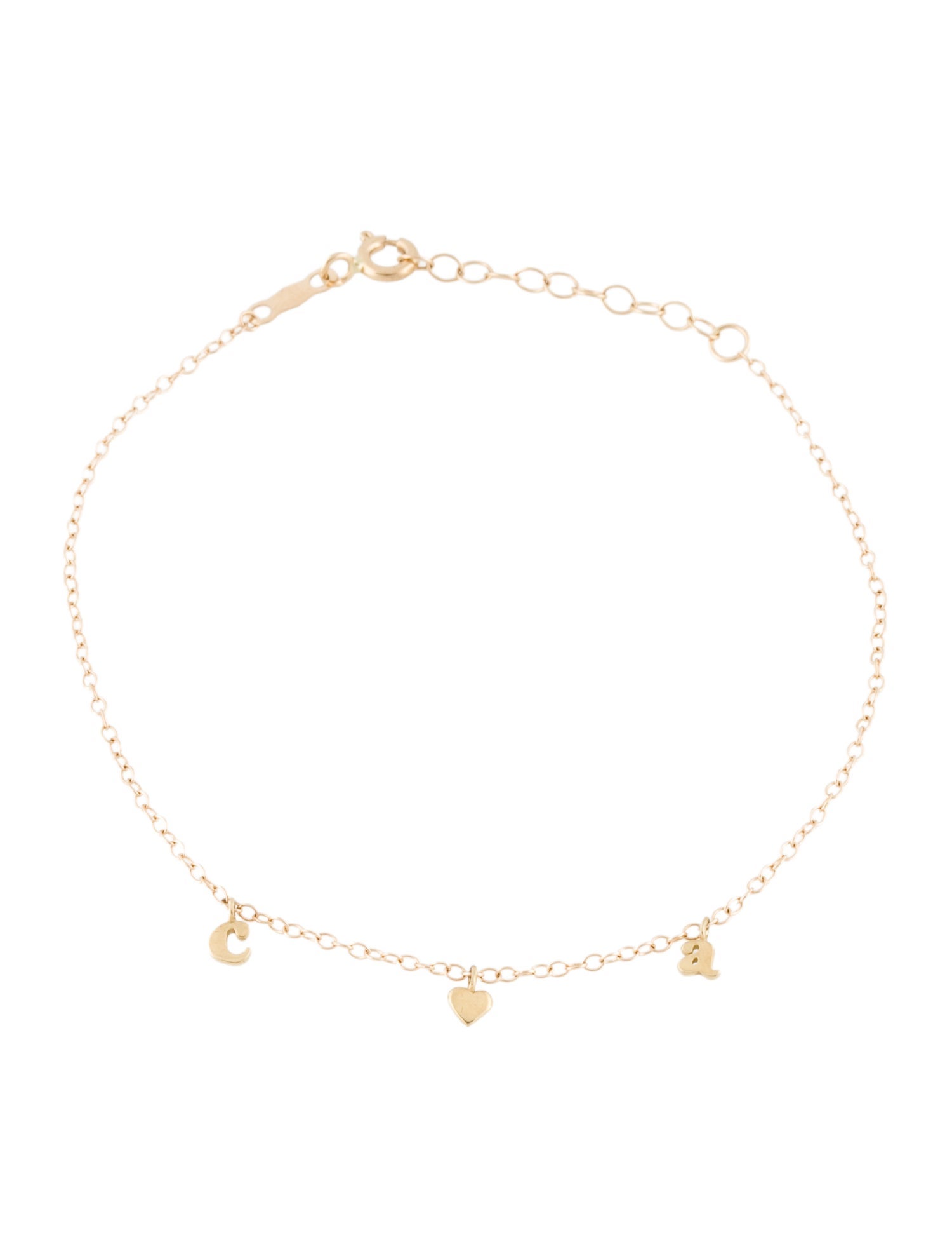 Catbird 14K Confetti Custom Three Gold Charm Bracelet