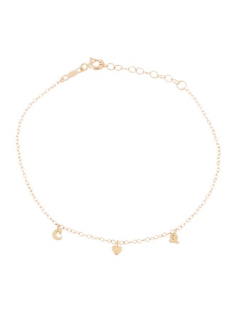 Catbird 14K Confetti Custom Three Gold Charm Bracelet