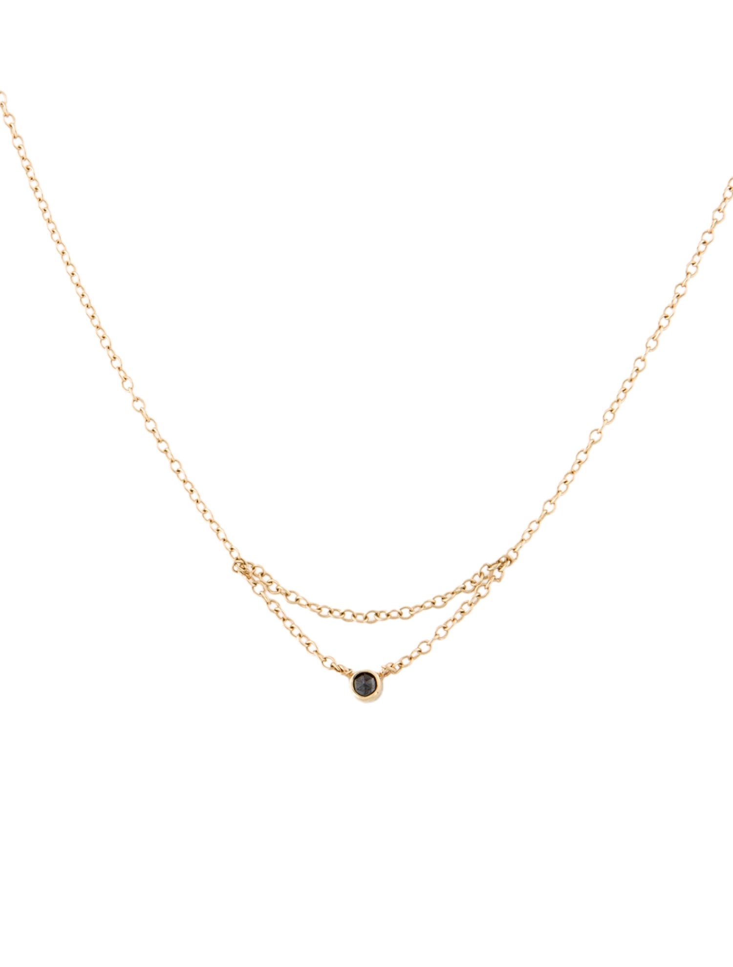 Catbird 14K Diamond Chained To My Heart Necklace