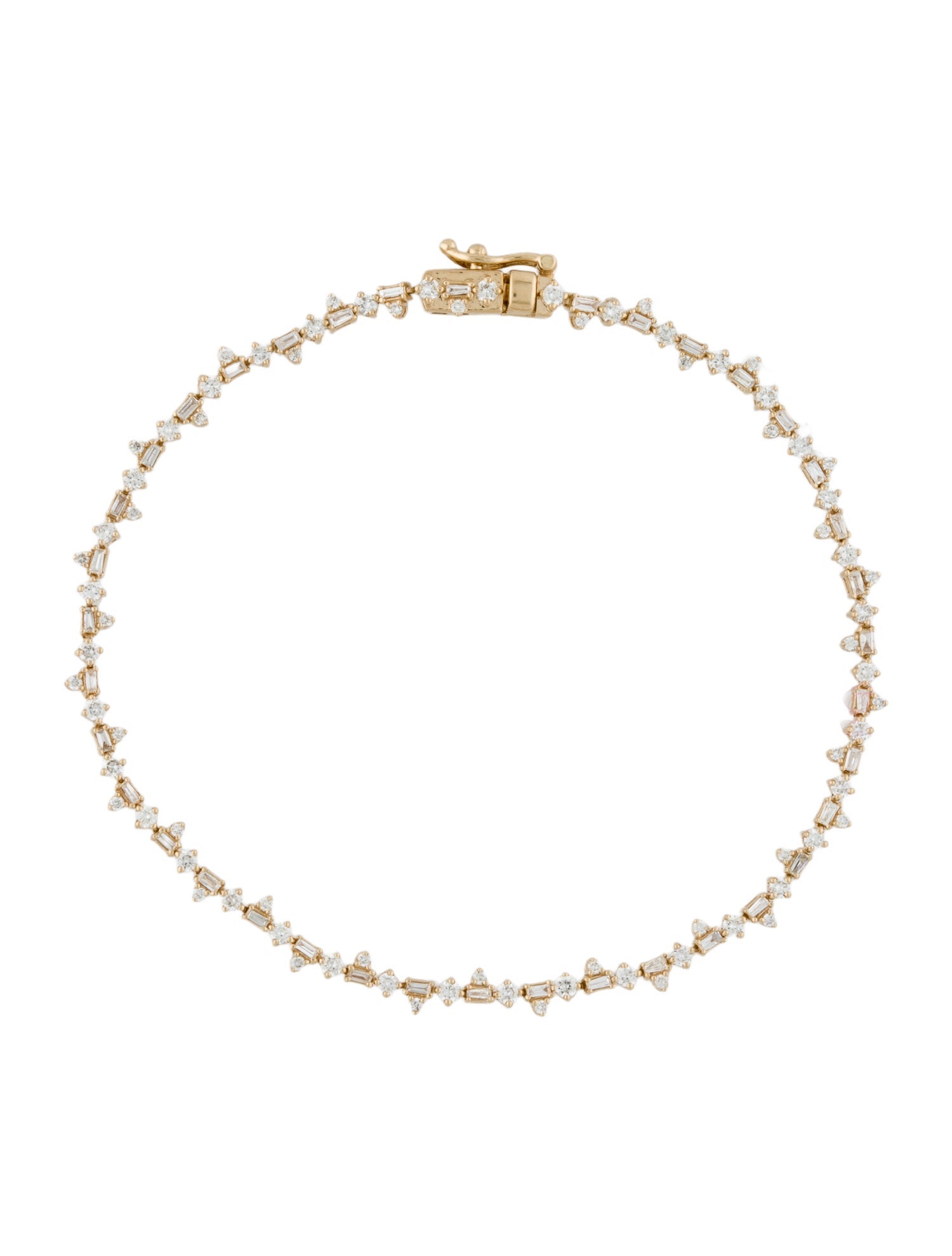 Catbird 14k Diamond Pointelle Tennis Bracelet