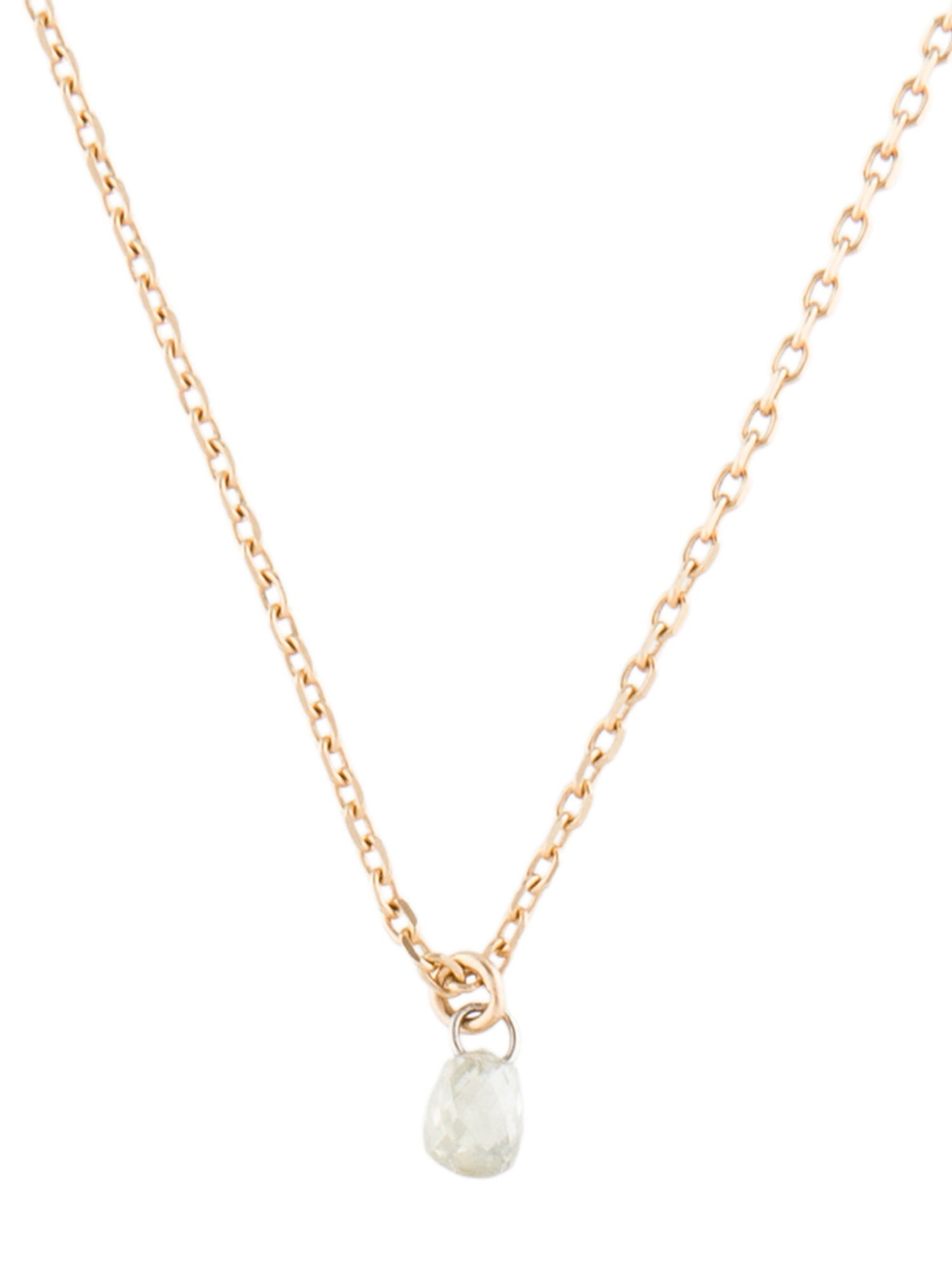 Catbird 14K Diamond Petal Pendant Necklace