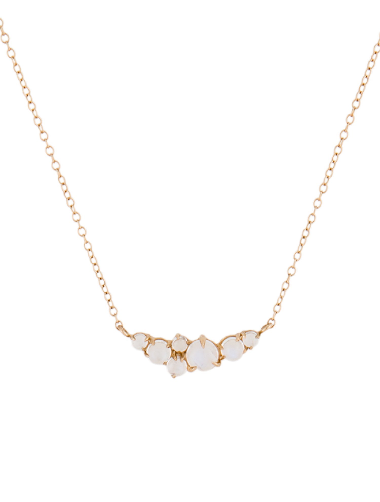 Catbird x The Met 14K Moonstone Labradorite Bubble Necklace