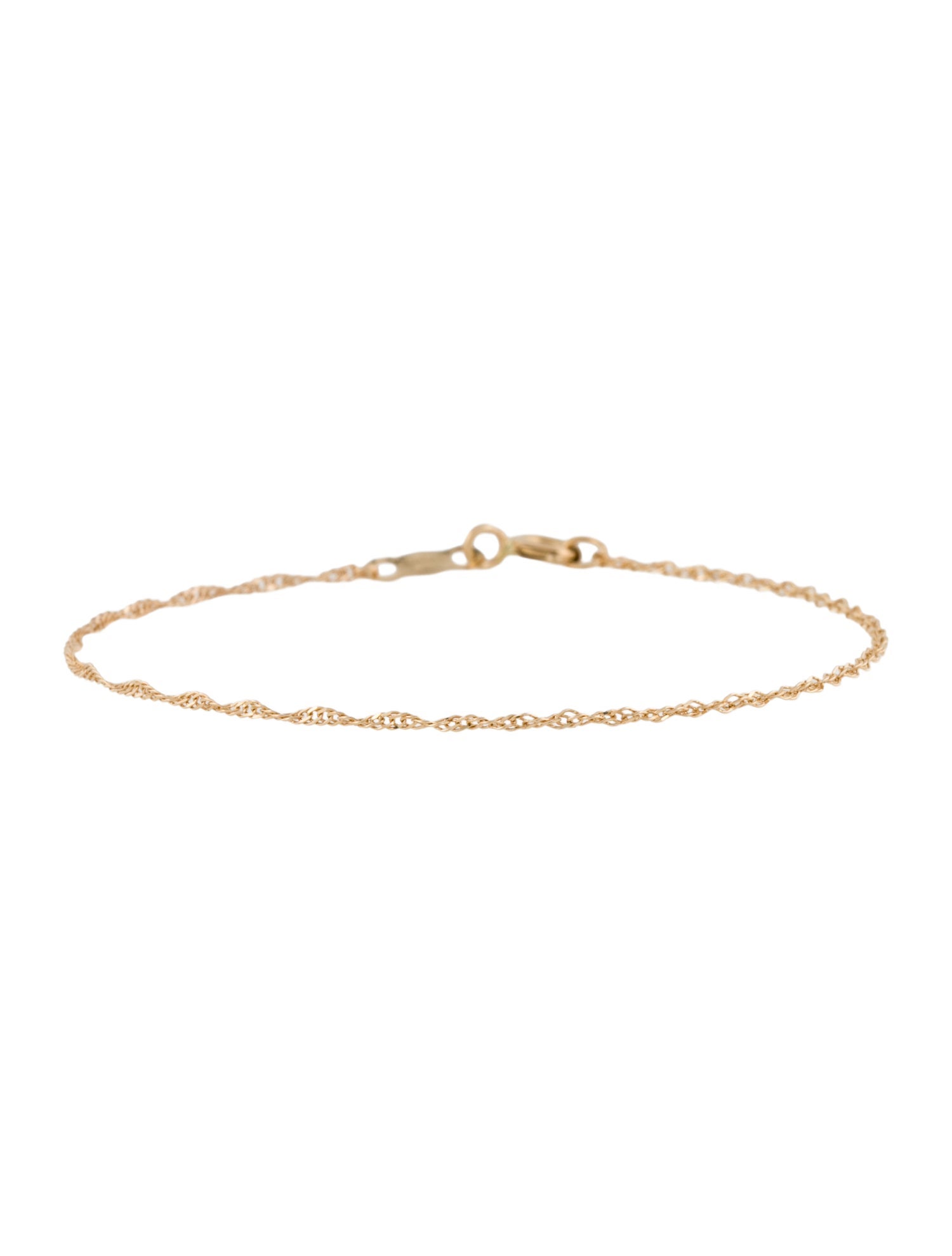 Catbird 14K Singapore Chain Bracelet