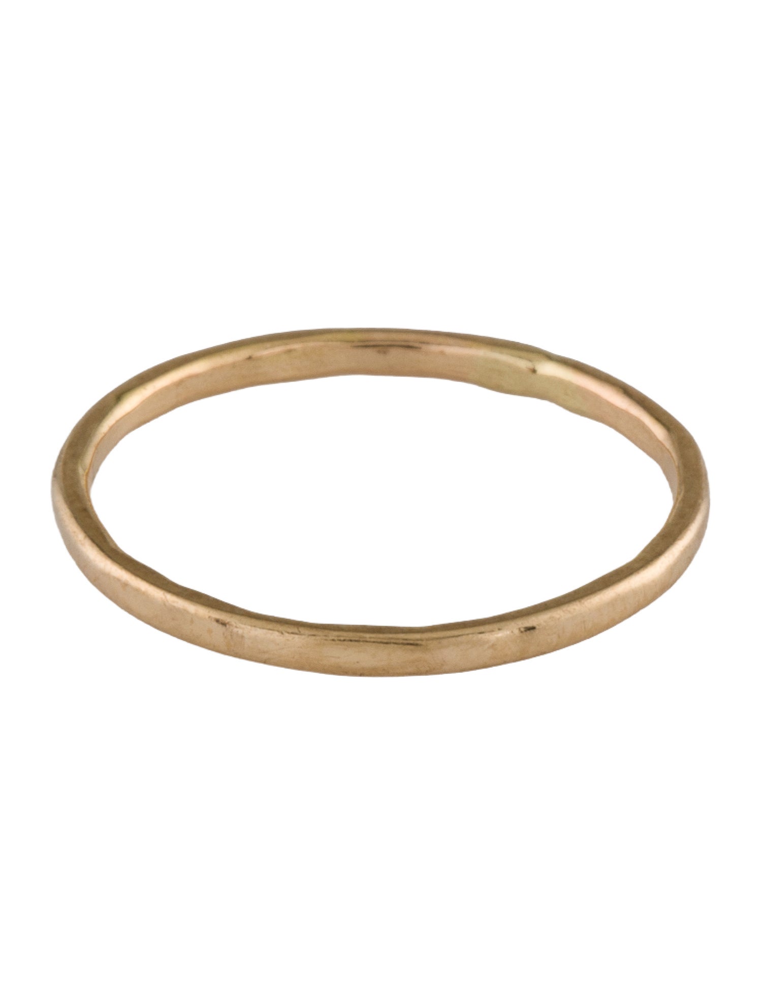 Catbird 14K Classic Hammered Band Ring