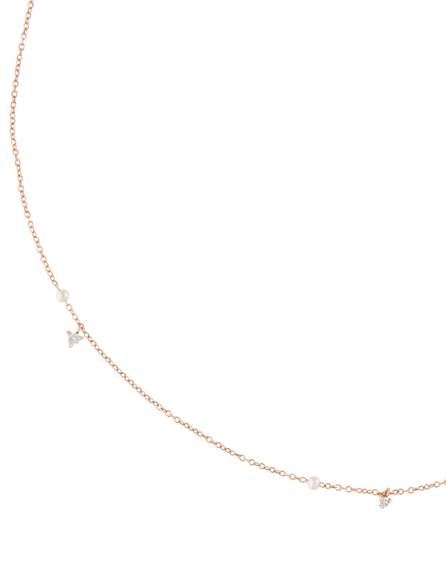 Catbird 14K Pearl & Diamond Dewdrop Choker Necklace