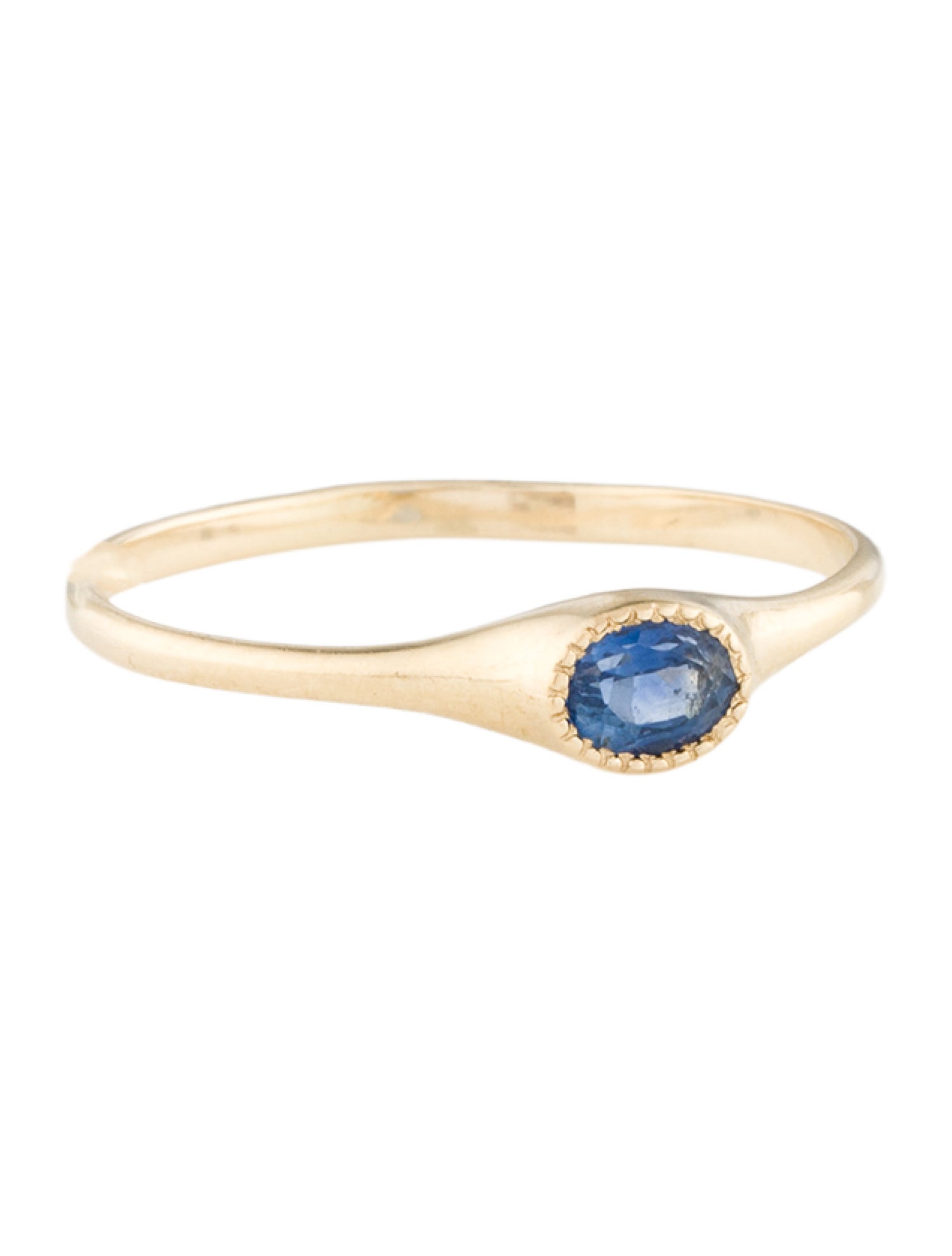 Catbird 14K Sapphire Galene Signet Ring
