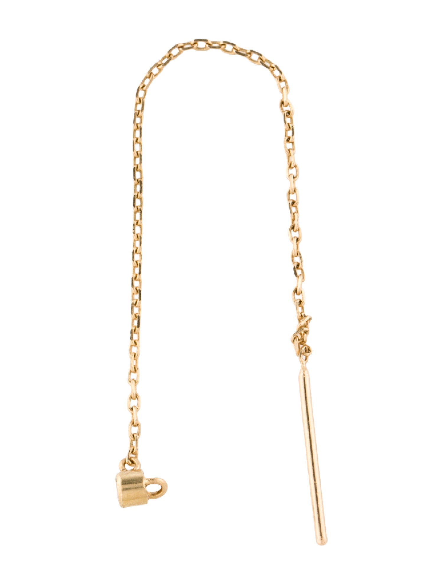 Catbird 14K Diamond Greco Lariat Single Earring