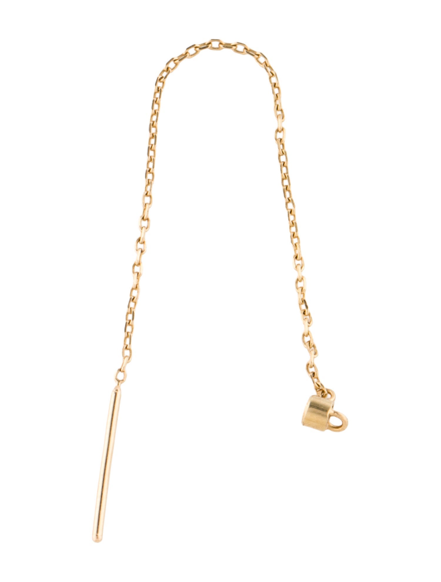 Catbird 14K Diamond Greco Lariat Single Earring