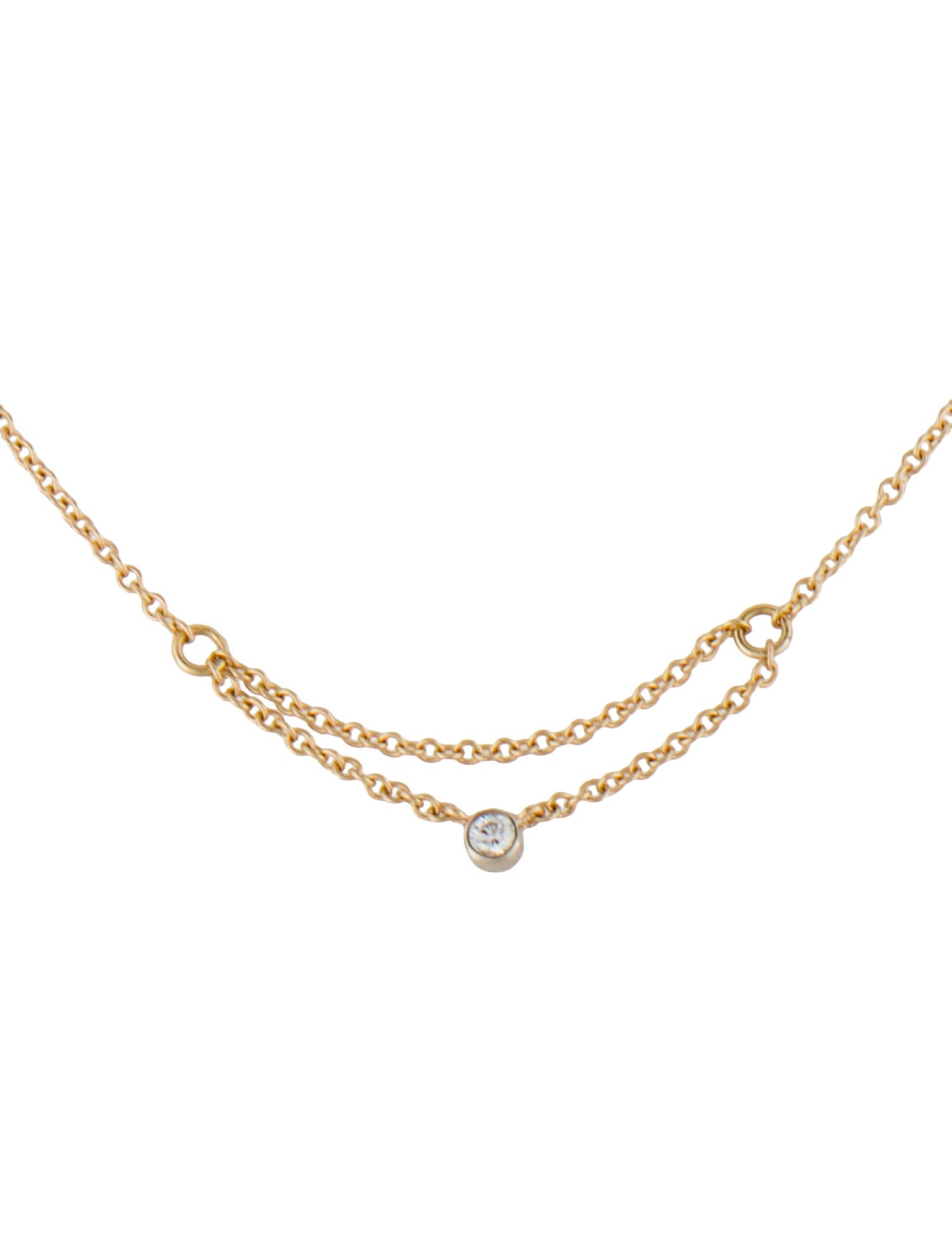 Catbird 14K Diamond Station Necklace