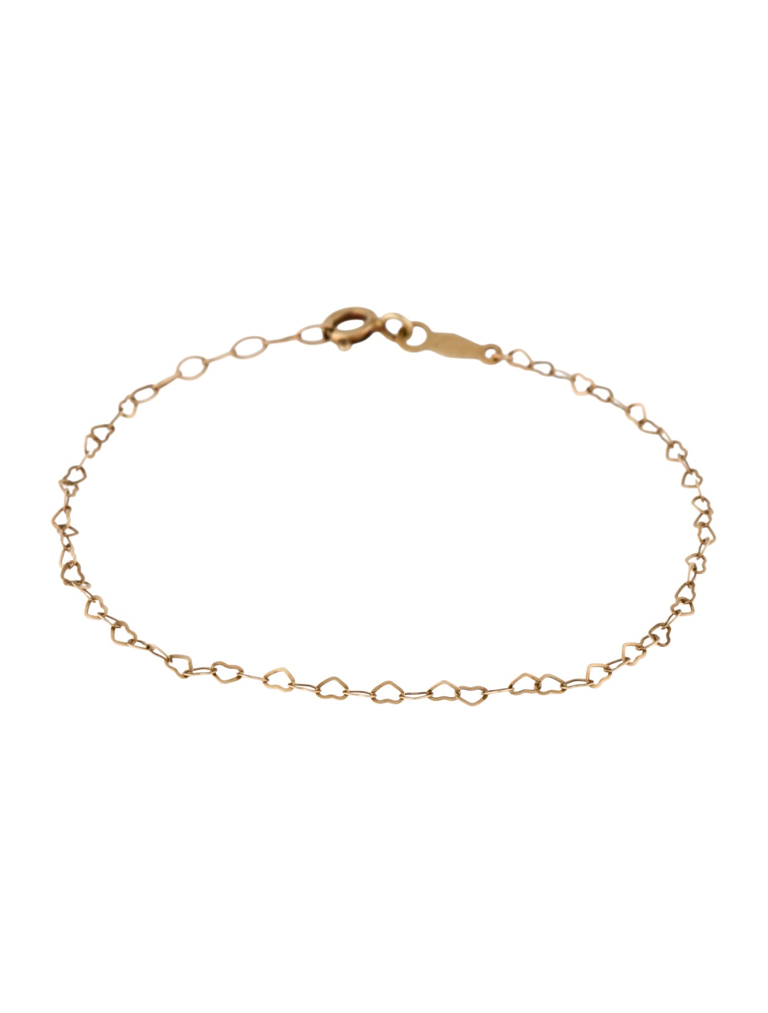 Catbird 14K Heart Link Bracelet