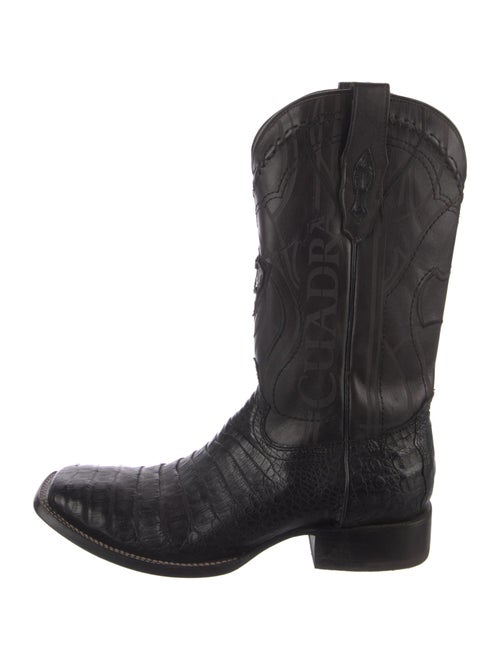 Cuadra Alligator Embroidered Accent Western Boots
