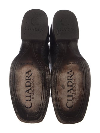 Cuadra Alligator Embroidered Accent Western Boots