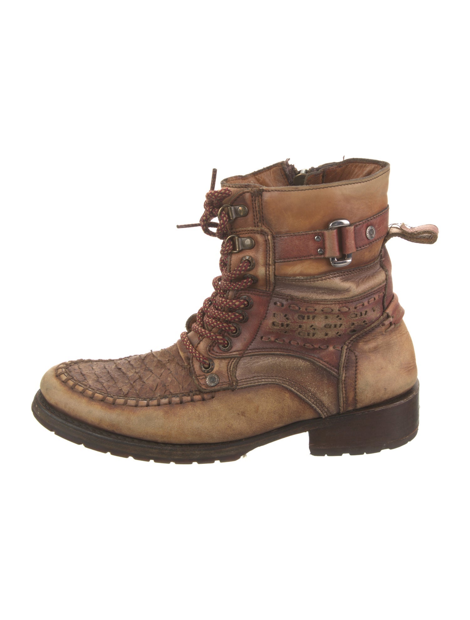 Cuadra Leather Lace-Up Boots