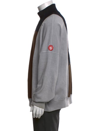 Cav Empt Colorblock Pattern Mock Neck Sweatshirt