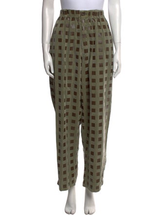Cav Empt Plaid Print Wide Leg Pants