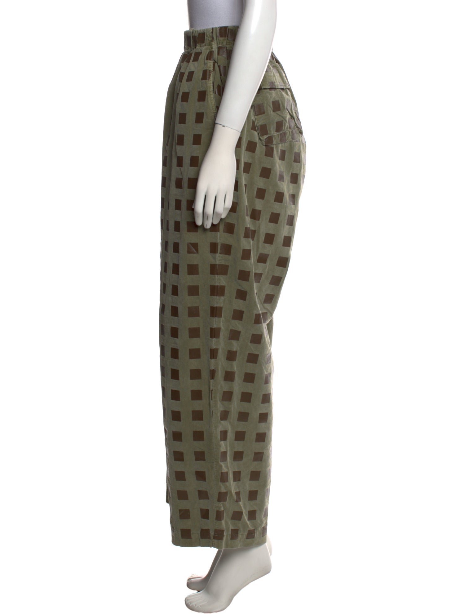 Cav Empt Plaid Print Wide Leg Pants