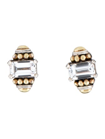 Caviar Topaz Earclip Earrings