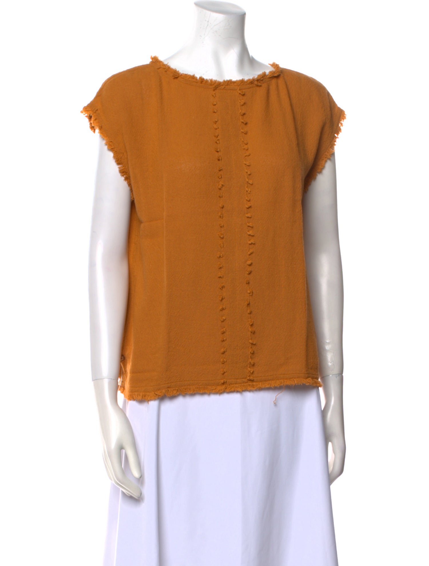 Caravana Bateau Neckline Short Sleeve Top