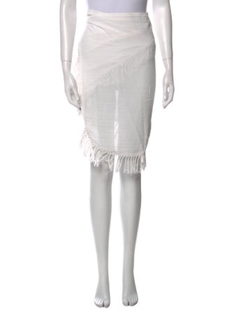 Caravana Fringe Trim Accent Knee-Length Skirt