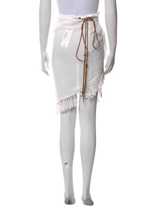 Caravana Fringe Trim Accent Knee-Length Skirt