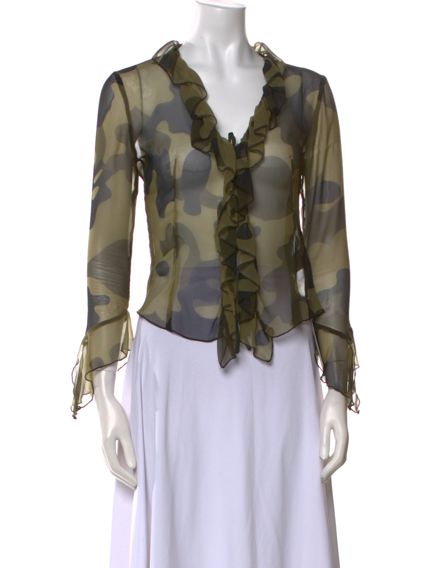 Castelbajac Printed V-Neck Blouse