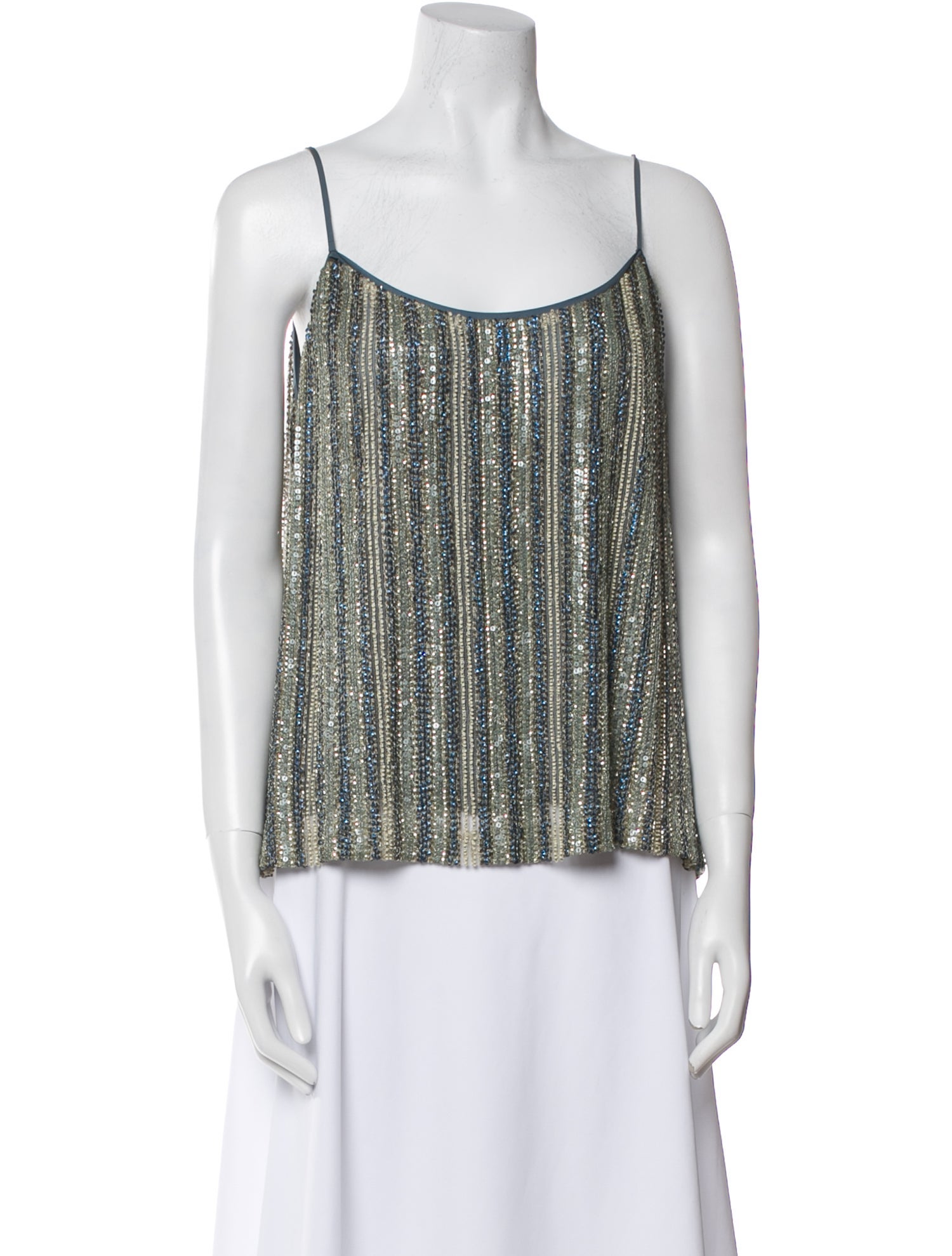 Catherine Bacon Silk Striped Top