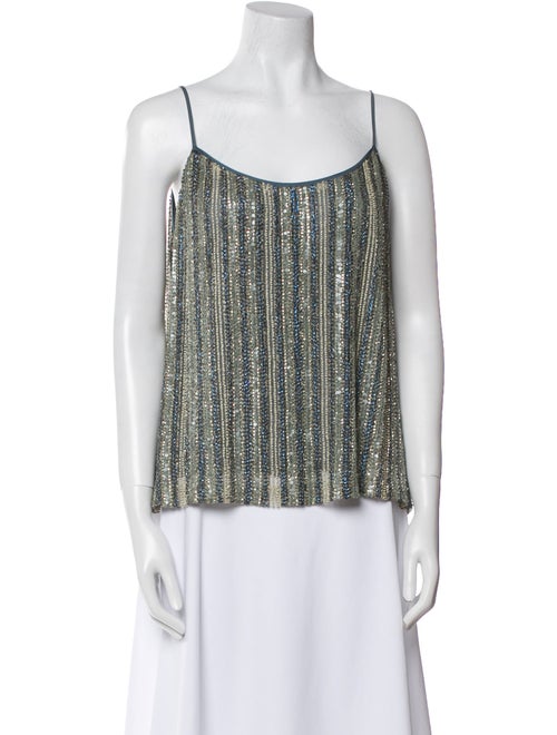 Catherine Bacon Silk Striped Top