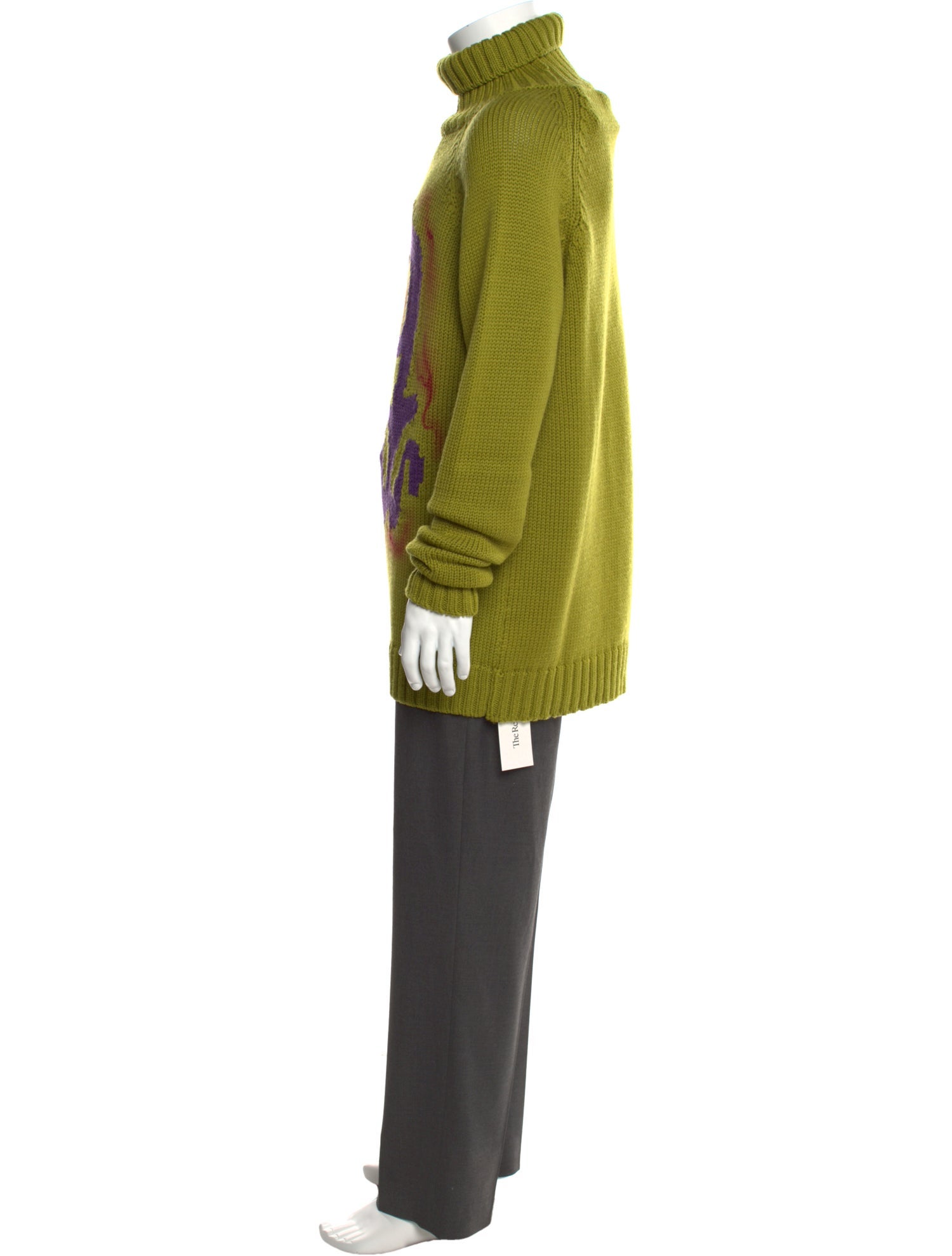 CASELLA MEYER Wool Graphic Print Cardigan