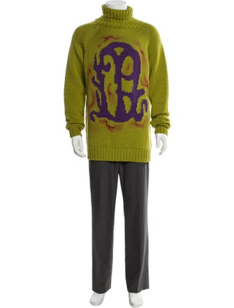 CASELLA MEYER Wool Graphic Print Pullover