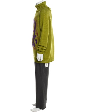 CASELLA MEYER Wool Graphic Print Pullover