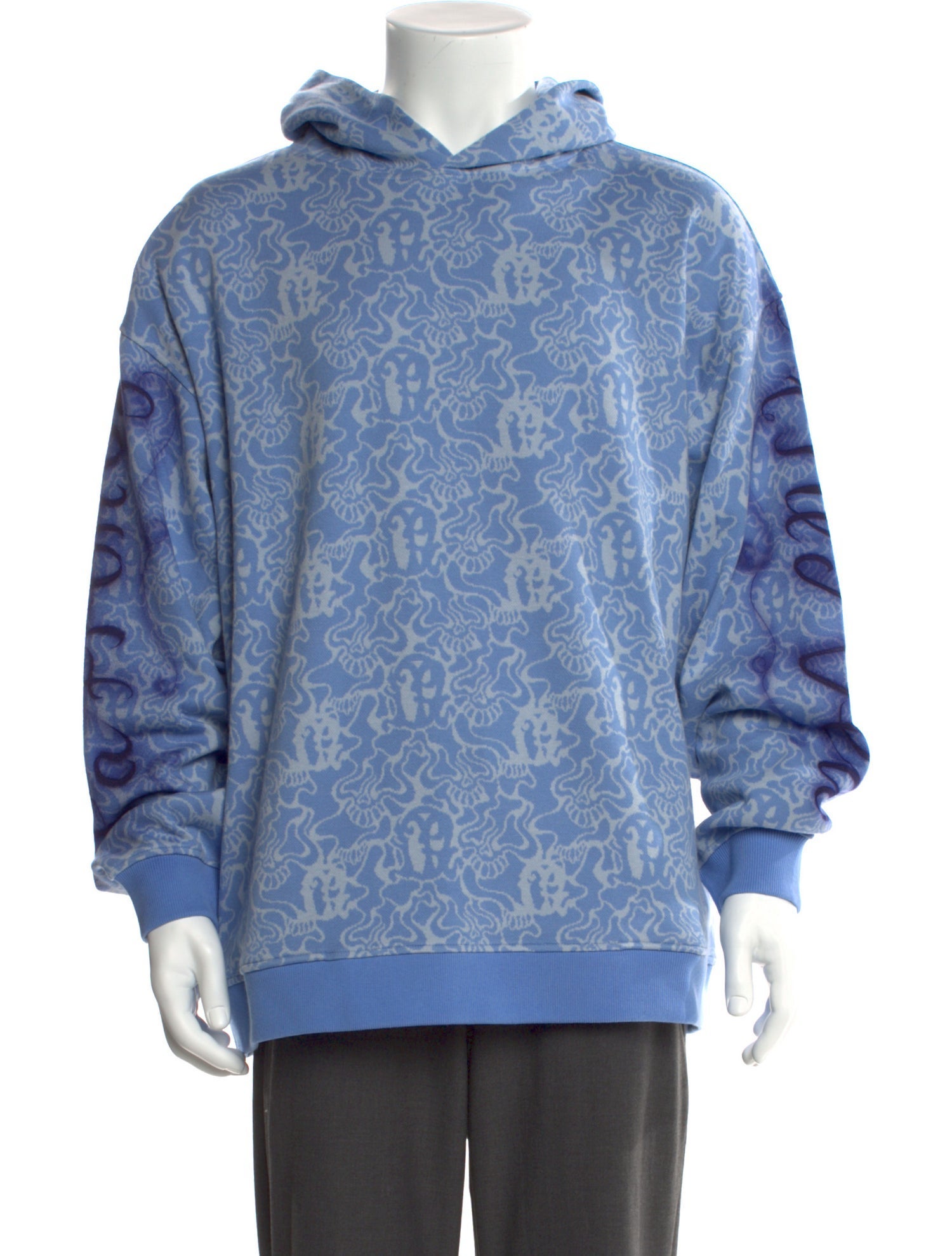 CASELLA MEYER Printed Crew Neck Hoodie