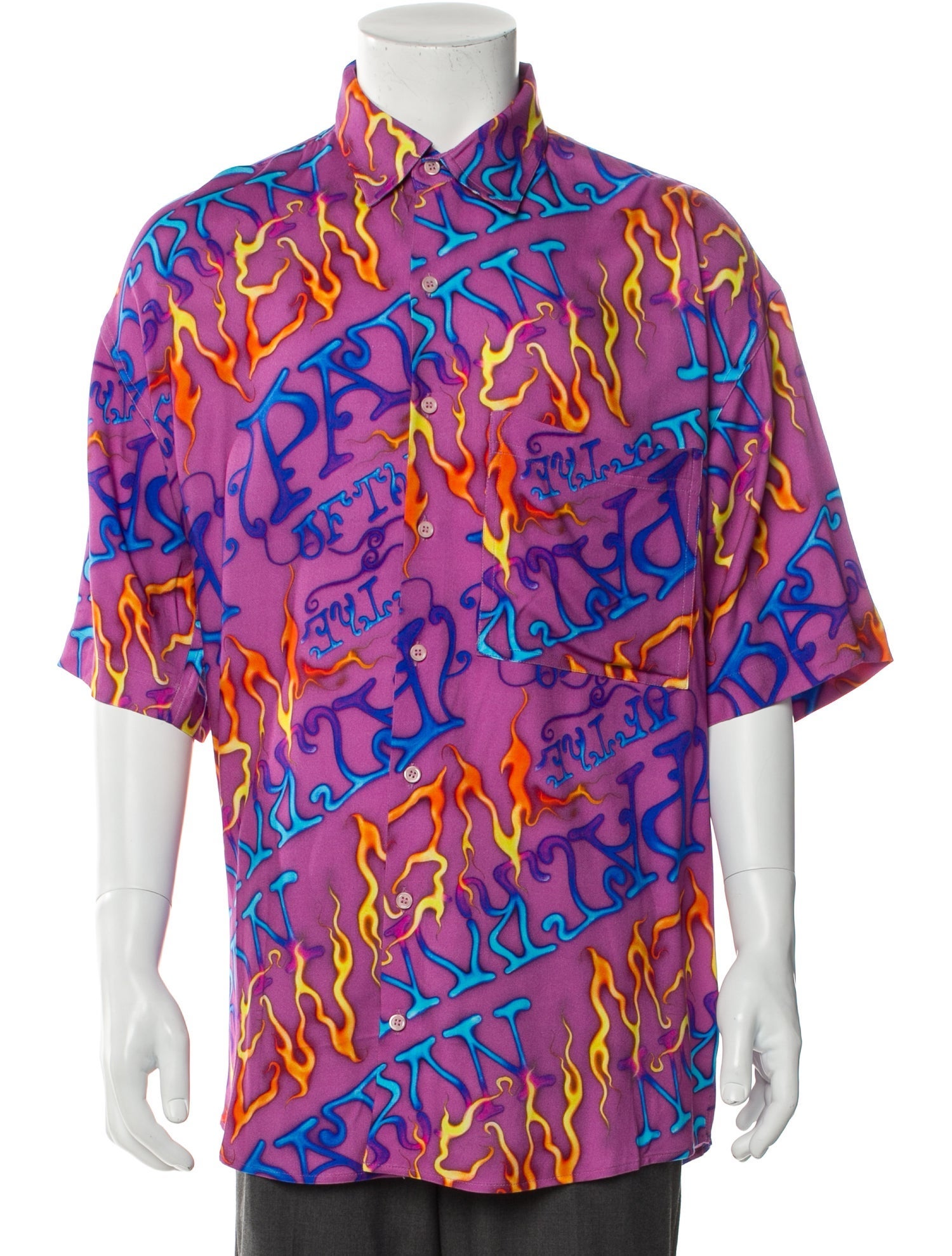 CASELLA MEYER Floral Print Short Sleeve Shirt w/ Tags