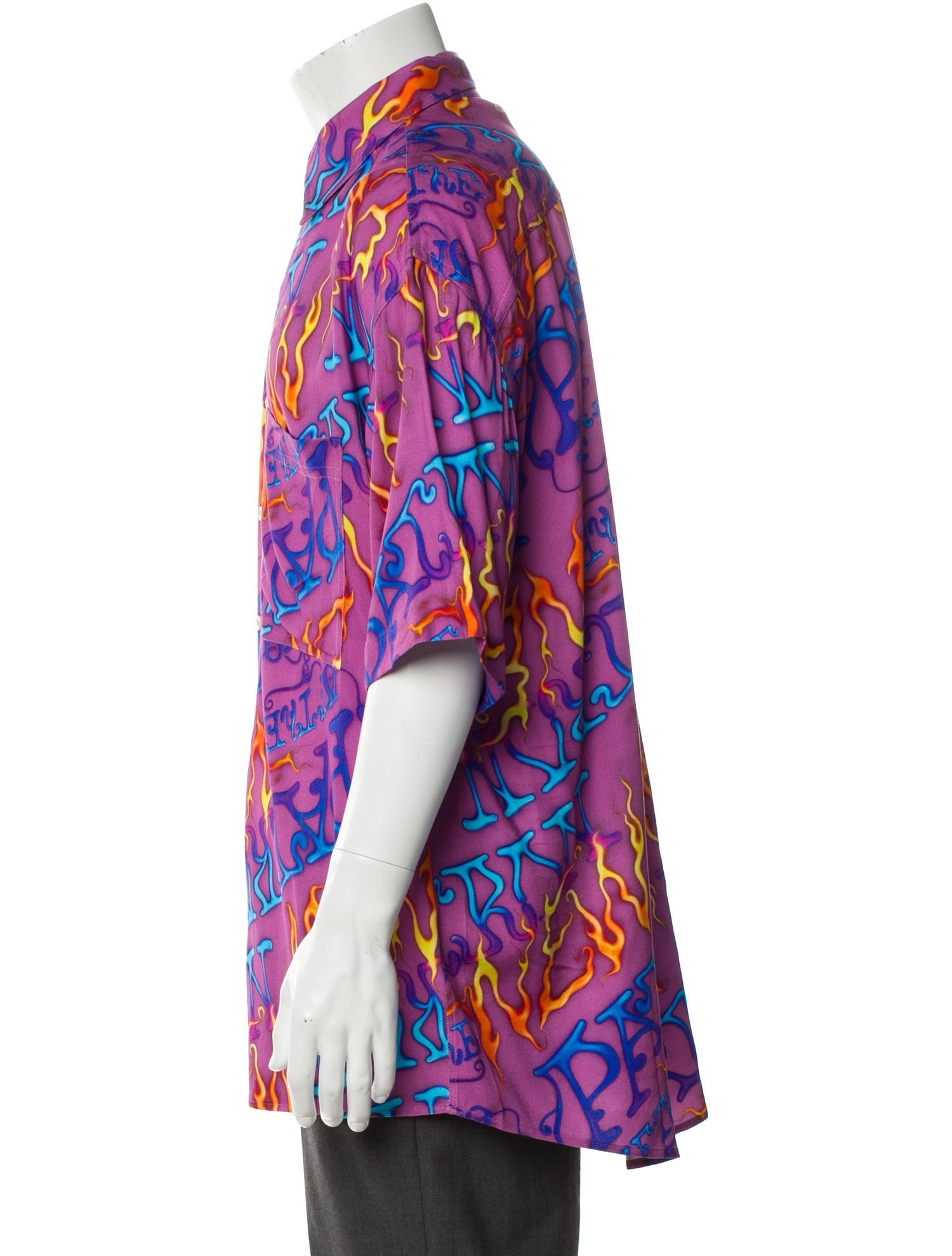 CASELLA MEYER Floral Print Short Sleeve Shirt w/ Tags